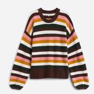 Small, madewell fuzzy pull over sweater.